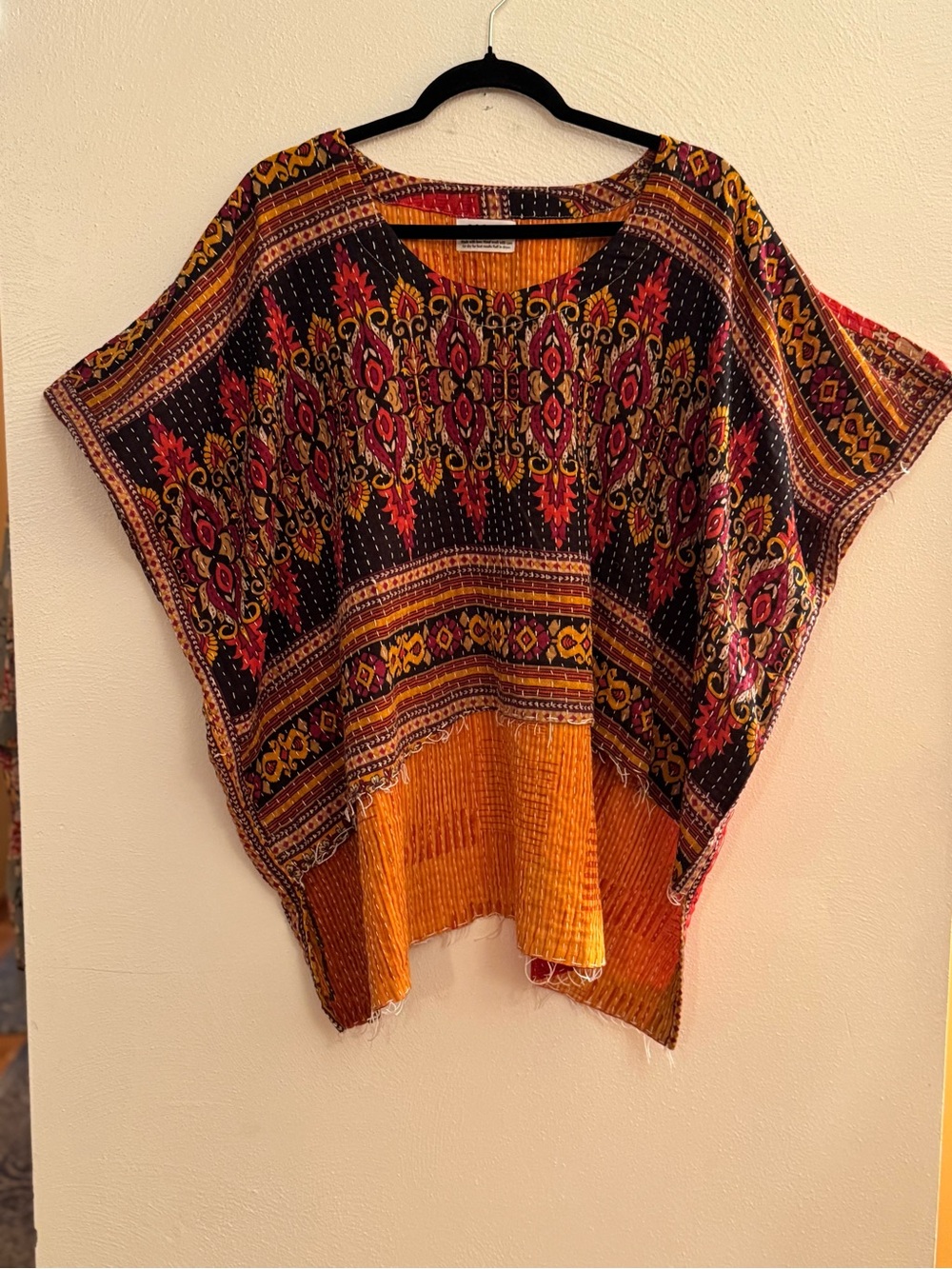 🌸SOLD ONLY IN LIVE SHOWS🌸High Low Kantha Tops Reversible BOHO handmade one size